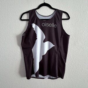 Oiselle Black & White Large Singlet